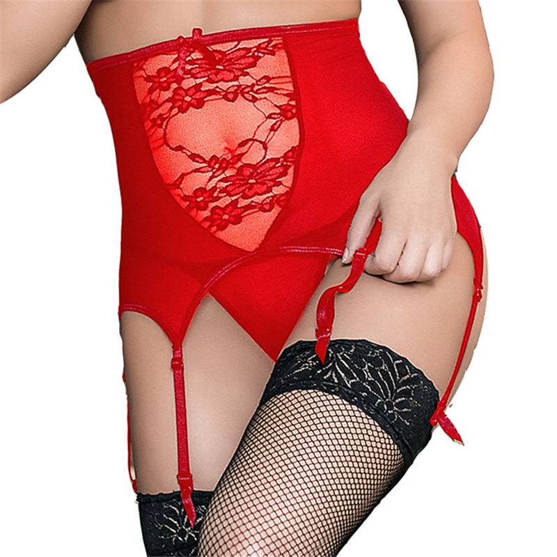 6 Straps High Waist Garters Adult Products cb5feb1b7314637725a2e7: Black|Red|White