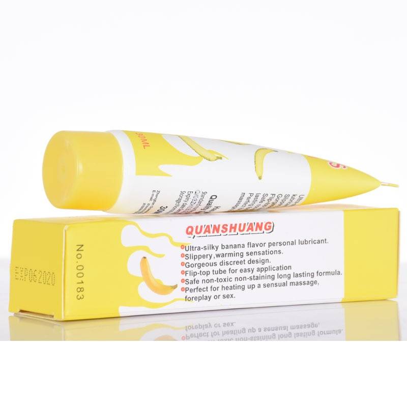 Banana Flavored Silk Touch Lubricant Cream Adult Products
