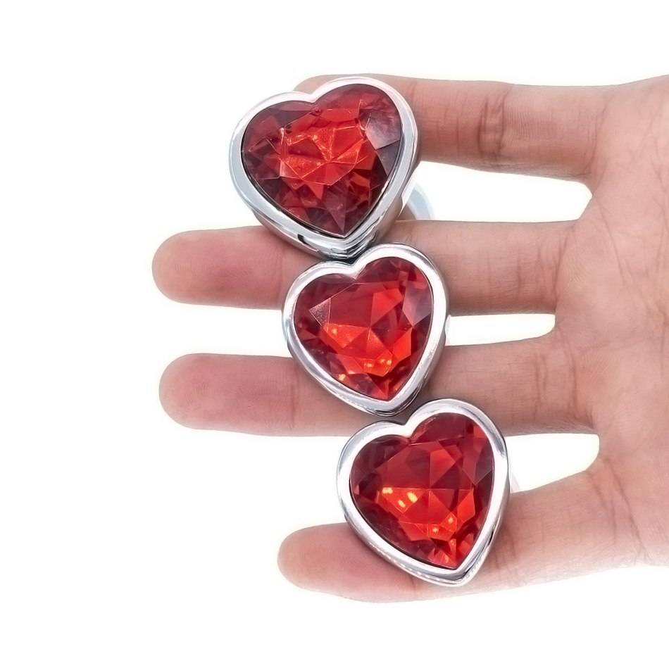 Crystal Heart Shaped Anal Plugs 3 pcs Sets Adult Products 1ef722433d607dd9d2b8b7: China