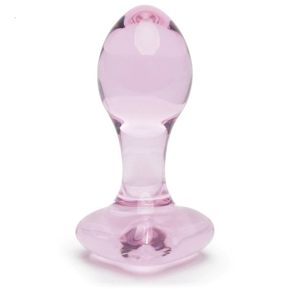 Heart Crystal Glass Anal Plug Adult Products cb5feb1b7314637725a2e7: Pink