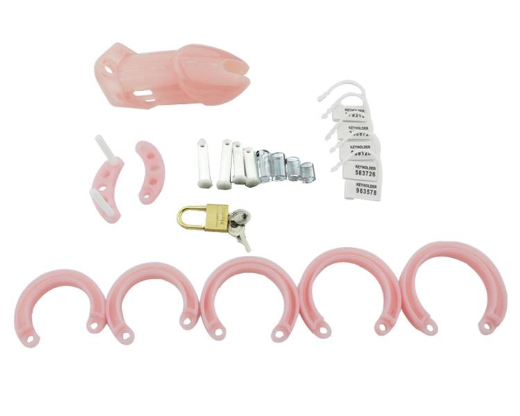 Men’s Chastity Cage with 5 Penis Rings Adult Products Item Type: Penis Rings